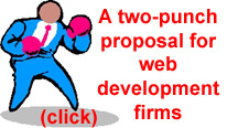 A two-punch proposal for web development firms